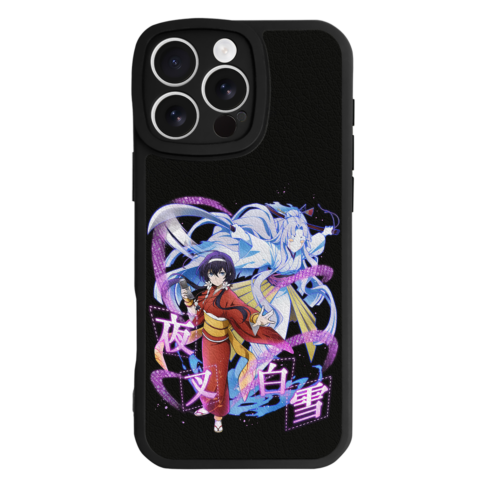 （画像用） 文豪ストレイドッグス Bungo Stray Dogs 【iPhone 16シリーズ対応】シリコンスマホケース（レザー調） 材質：シリコン